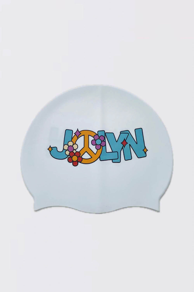 Printed Silicone JOLYN Exclusive Logo Large Swim Cap JOLYN