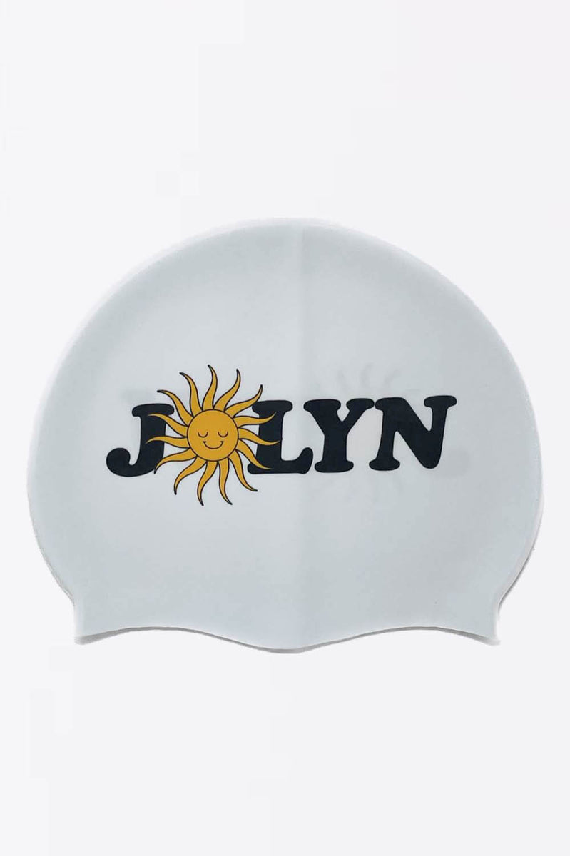 Printed Silicone Jolyn Exclusive Logo Large Swim Cap Jolyn