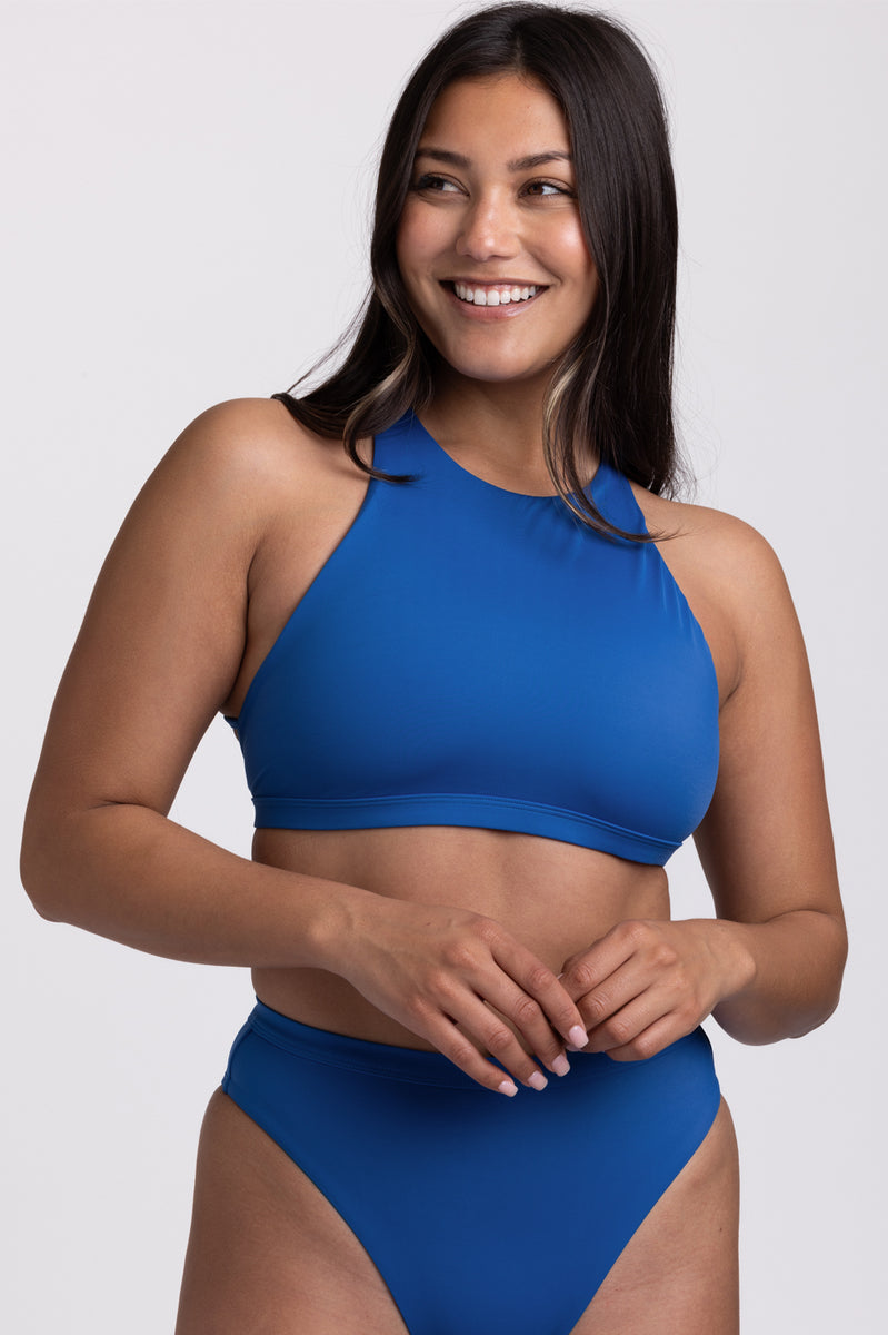 Jada High Neck Fixed Back Bikini Top JOLYN