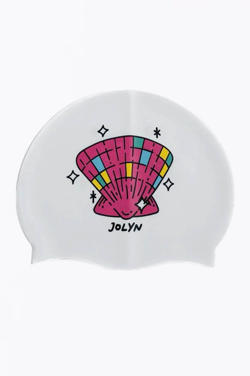 Printed Silicone JOLYN Exclusive Logo Large Swim Cap JOLYN