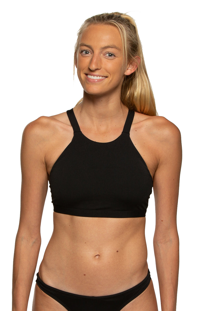 Kaylee Athletic Thick Strapped Sports Bra Bikini Top JOLYN