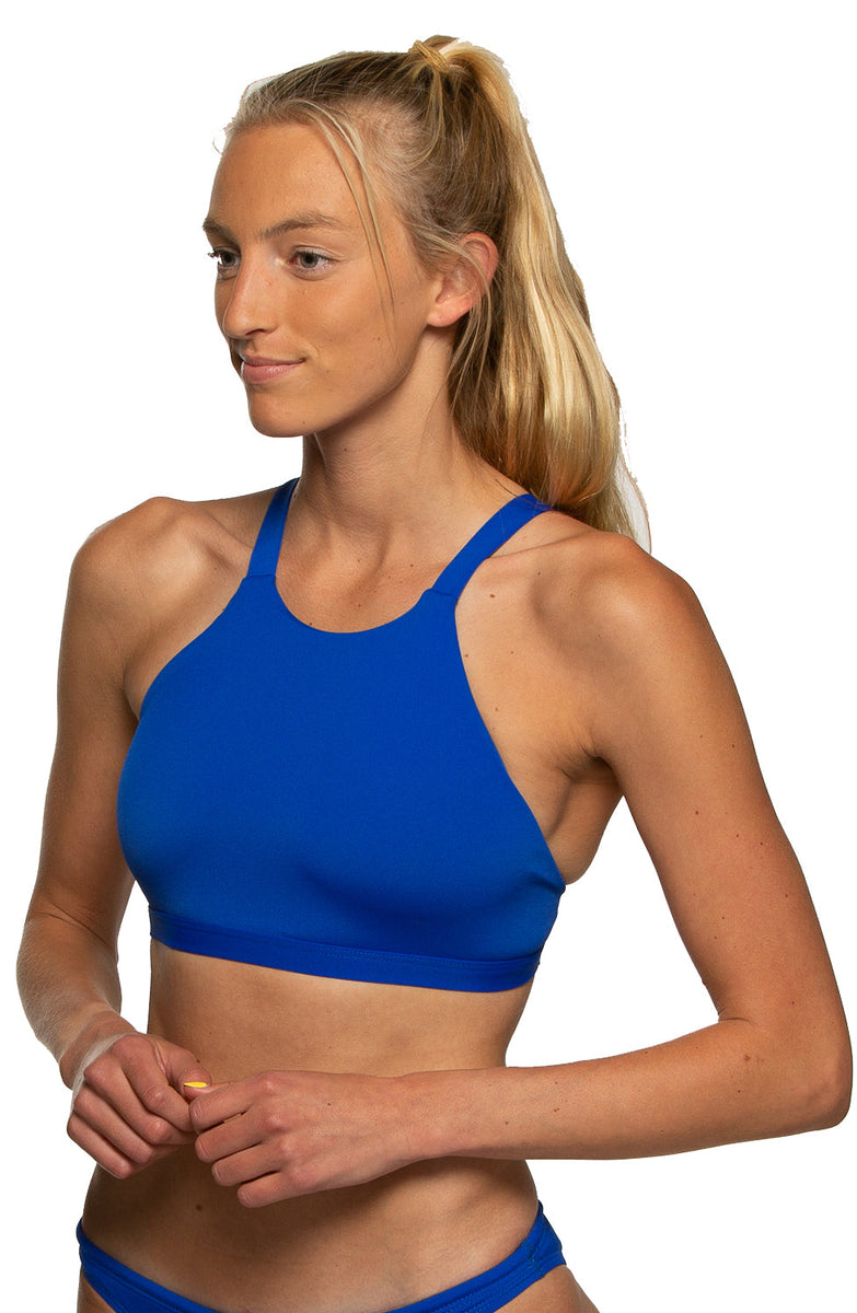 Kaylee Athletic Thick Strapped Sports Bra Bikini Top JOLYN