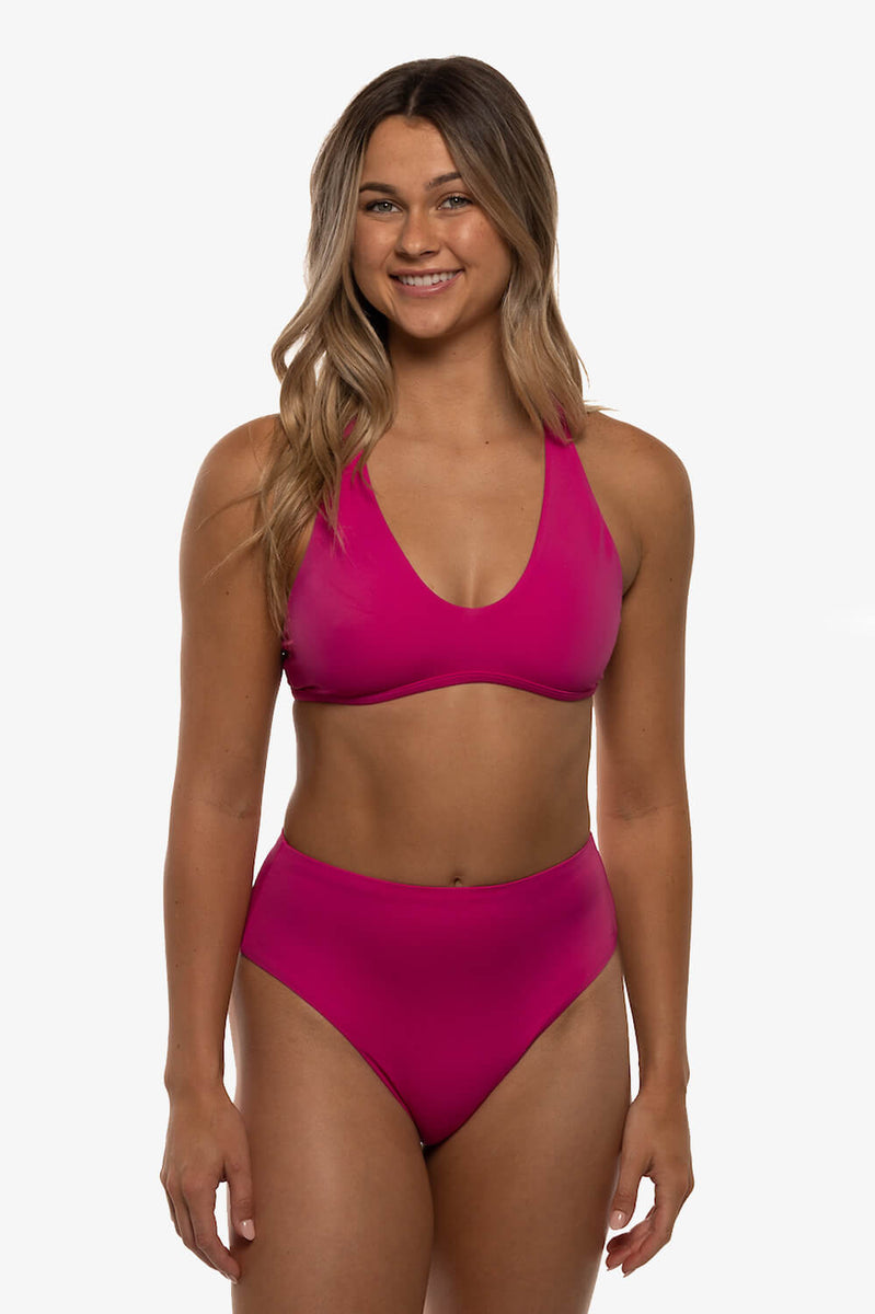 Natia High Waisted Bikini Bottom JOLYN Surf Collection JOLYN