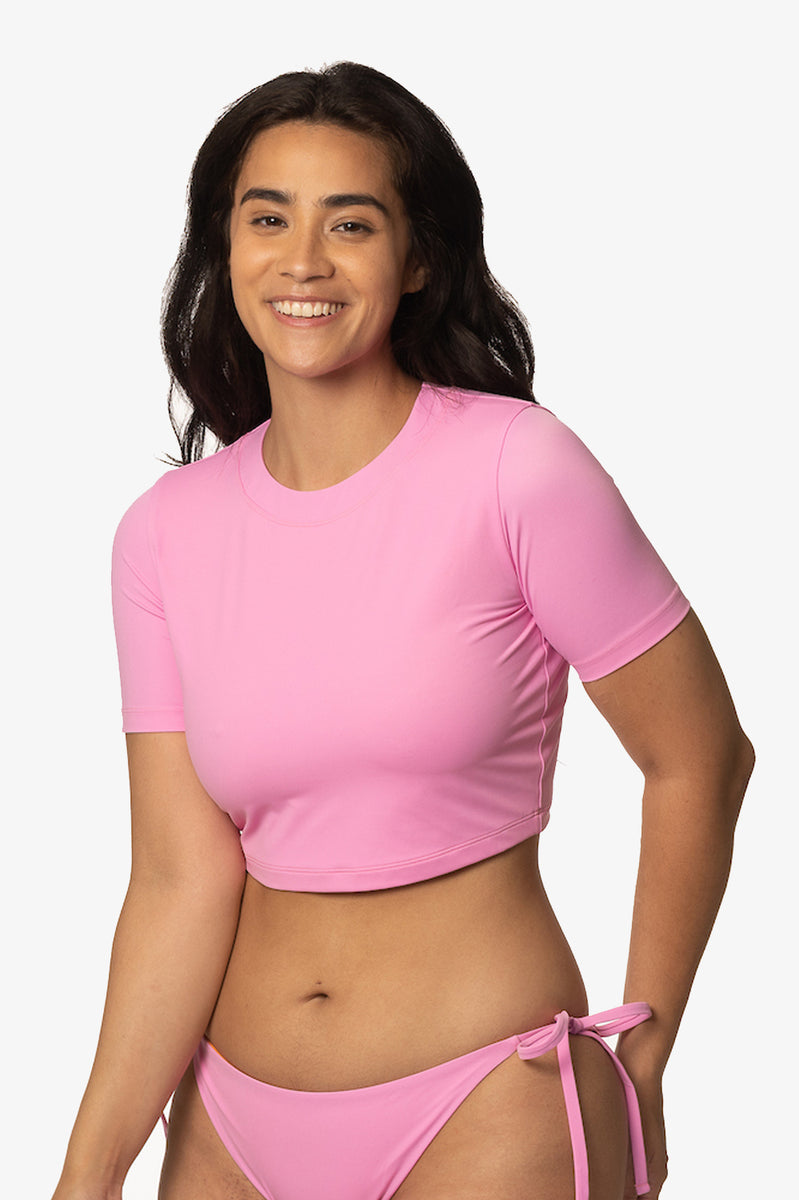 Aurora Short Sleeved Crop Rashie CSG Surf Collection JOLYN