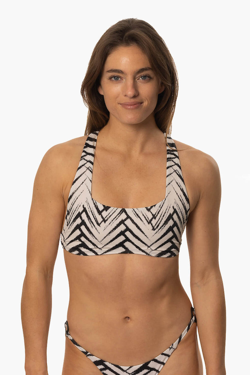 Cleo Fixed Back Bikini Top JOLYN Surf Collection JOLYN