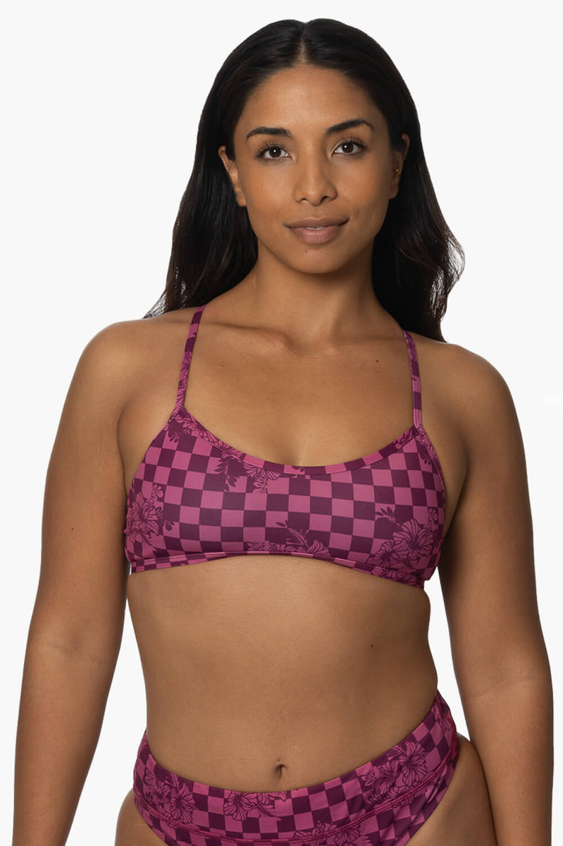 Grayson Top Cross Back Tie Back Bikini Top JOLYN