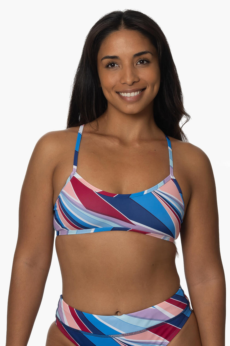 Grayson Top Cross Back Tie Back Bikini Top JOLYN