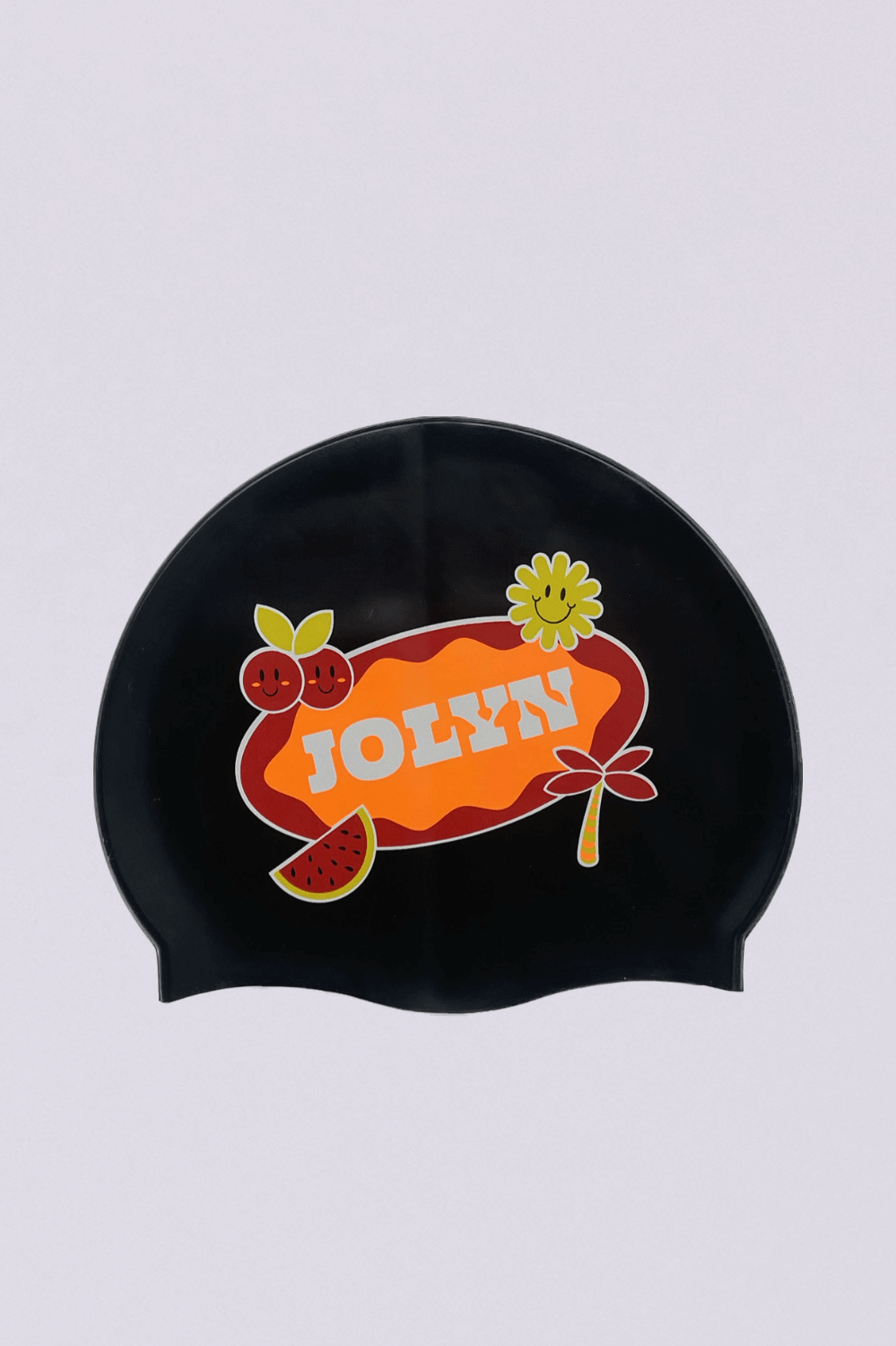 Printed Silicone JOLYN Exclusive Logo Swim Cap| JOLYN