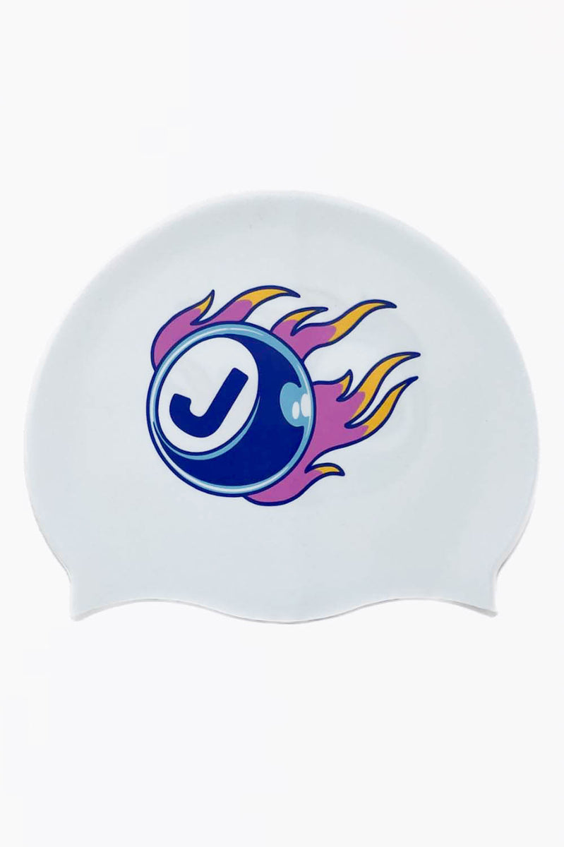 Printed Silicone JOLYN Exclusive Logo Large Swim Cap JOLYN