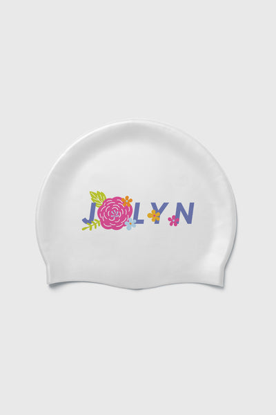 Flat lay image of Crush Swim cap