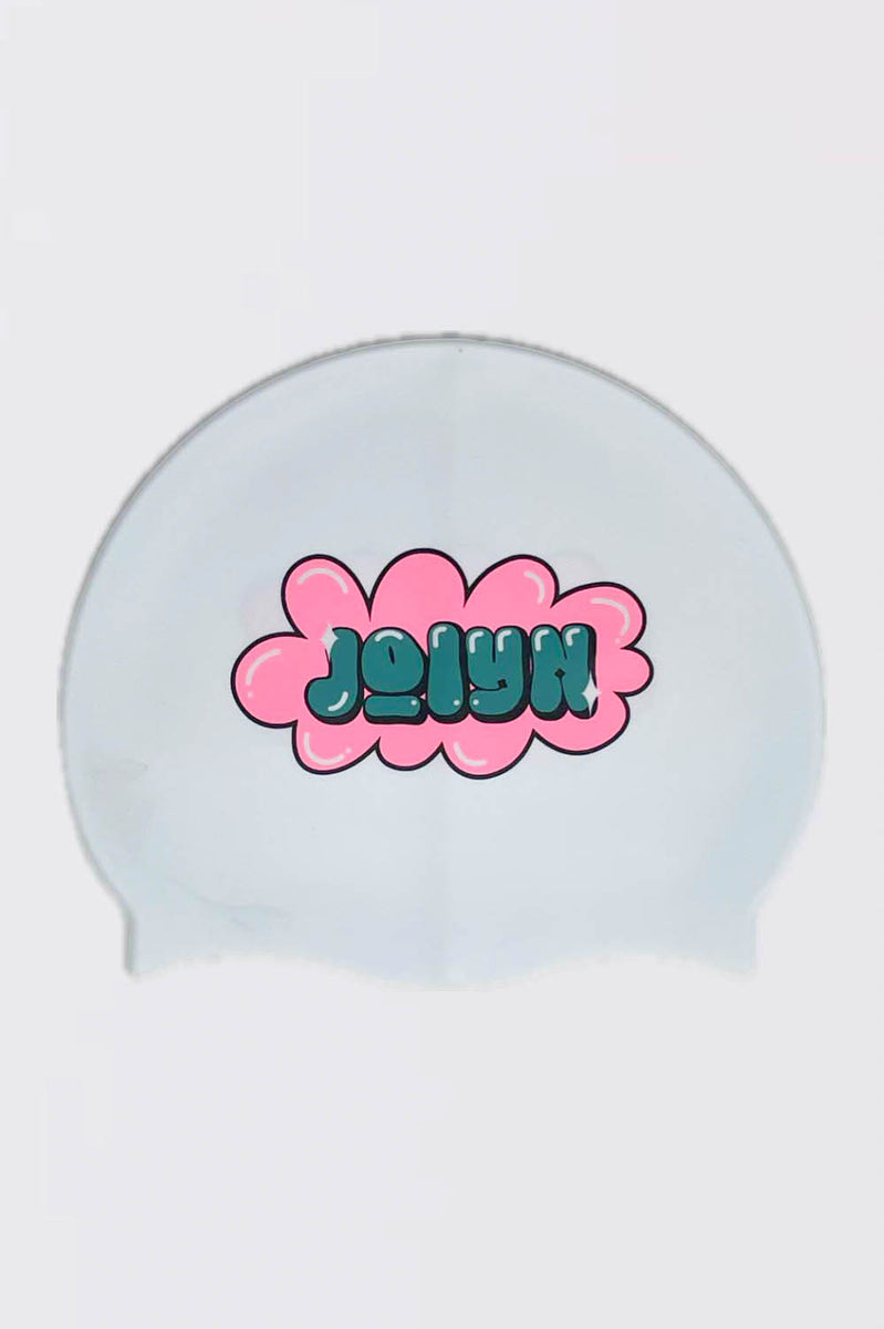 Printed Silicone JOLYN Exclusive Logo Large Swim Cap| JOLYN