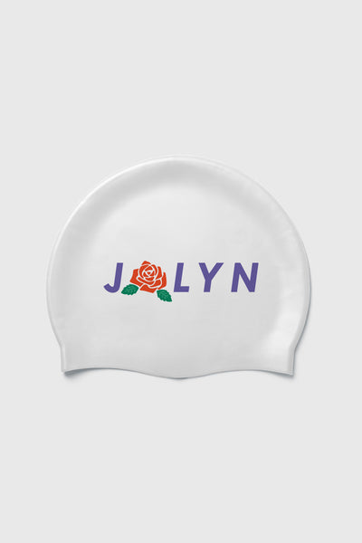 Flat lay image of Kindalove Swim cap