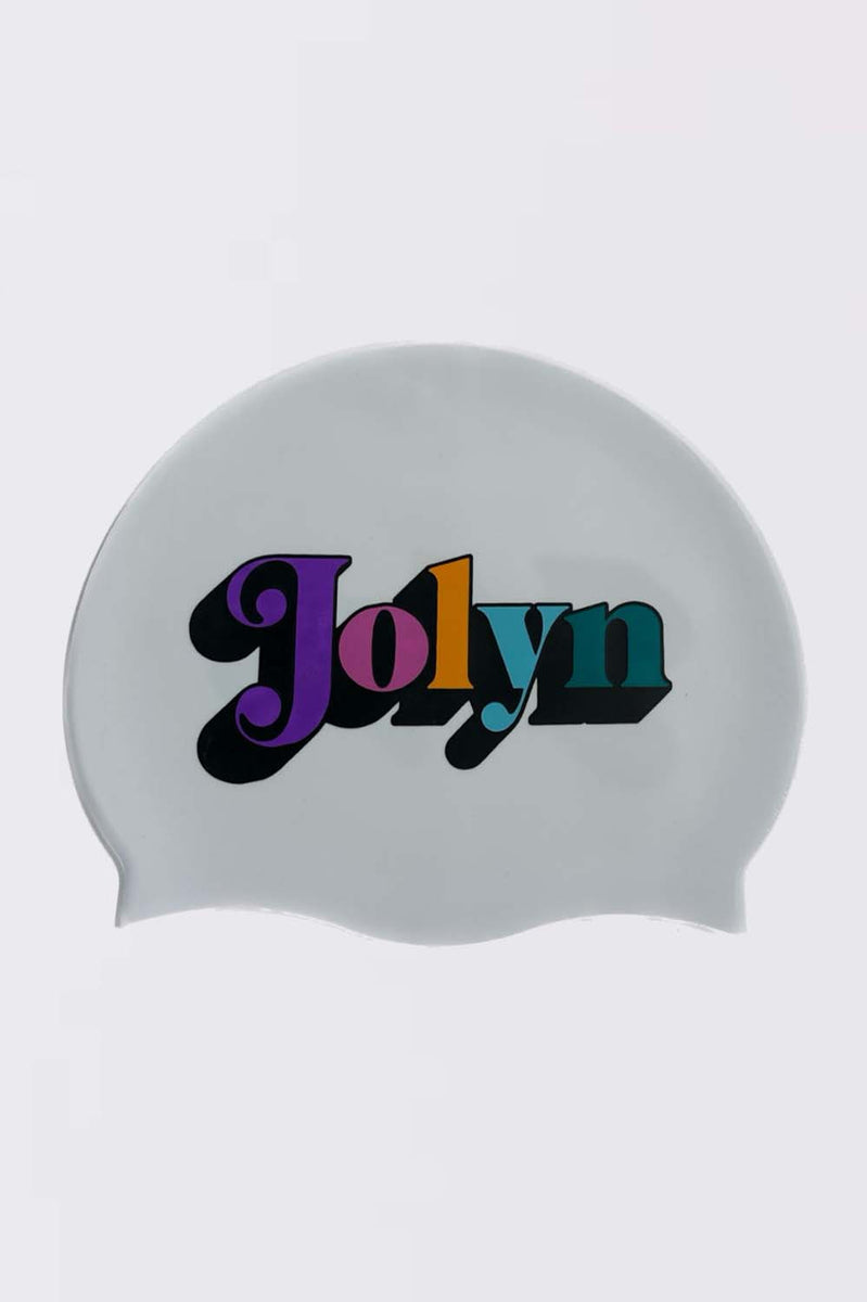 Printed Silicone JOLYN Exclusive Logo Swim Cap JOLYN