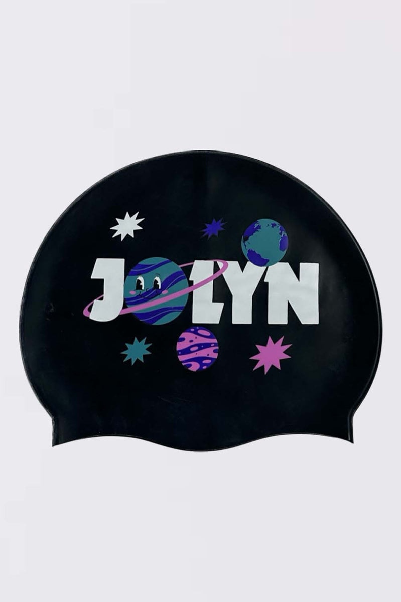 Printed Silicone JOLYN Exclusive Logo Large Swim Cap| JOLYN