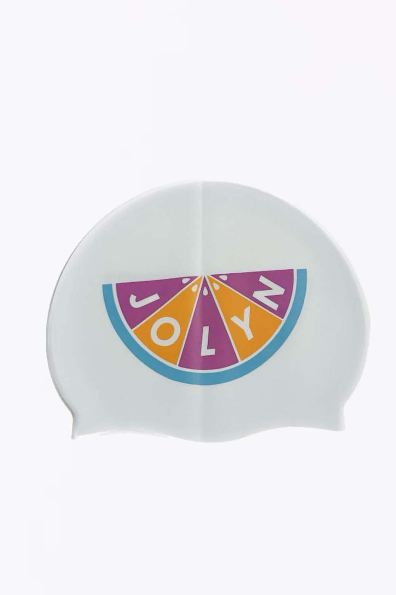 Printed Silicone JOLYN Exclusive Logo Swim Cap| JOLYN