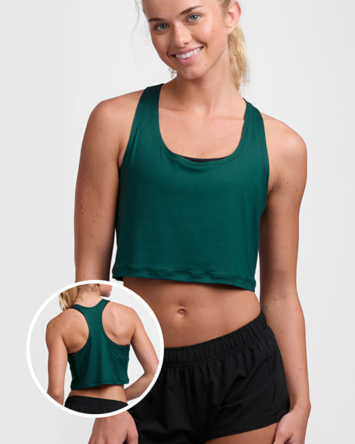 Allison Run Crop Singlet