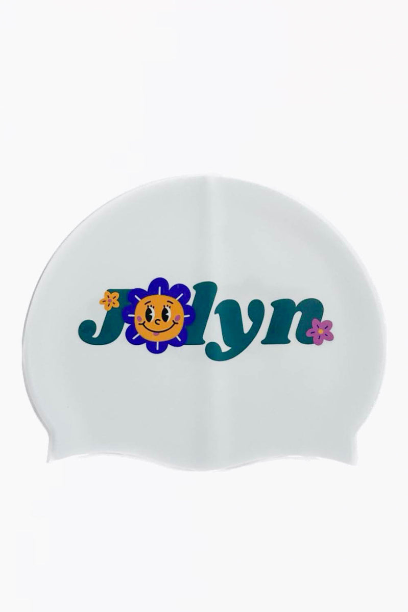 Printed Silicone JOLYN Exclusive Logo Swim Cap| JOLYN