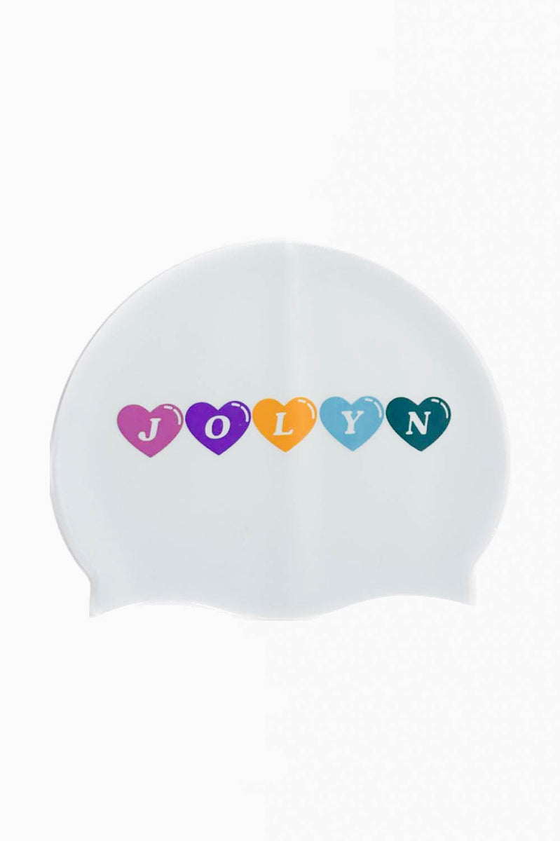 Printed Silicone JOLYN Exclusive Logo Swim Cap| JOLYN