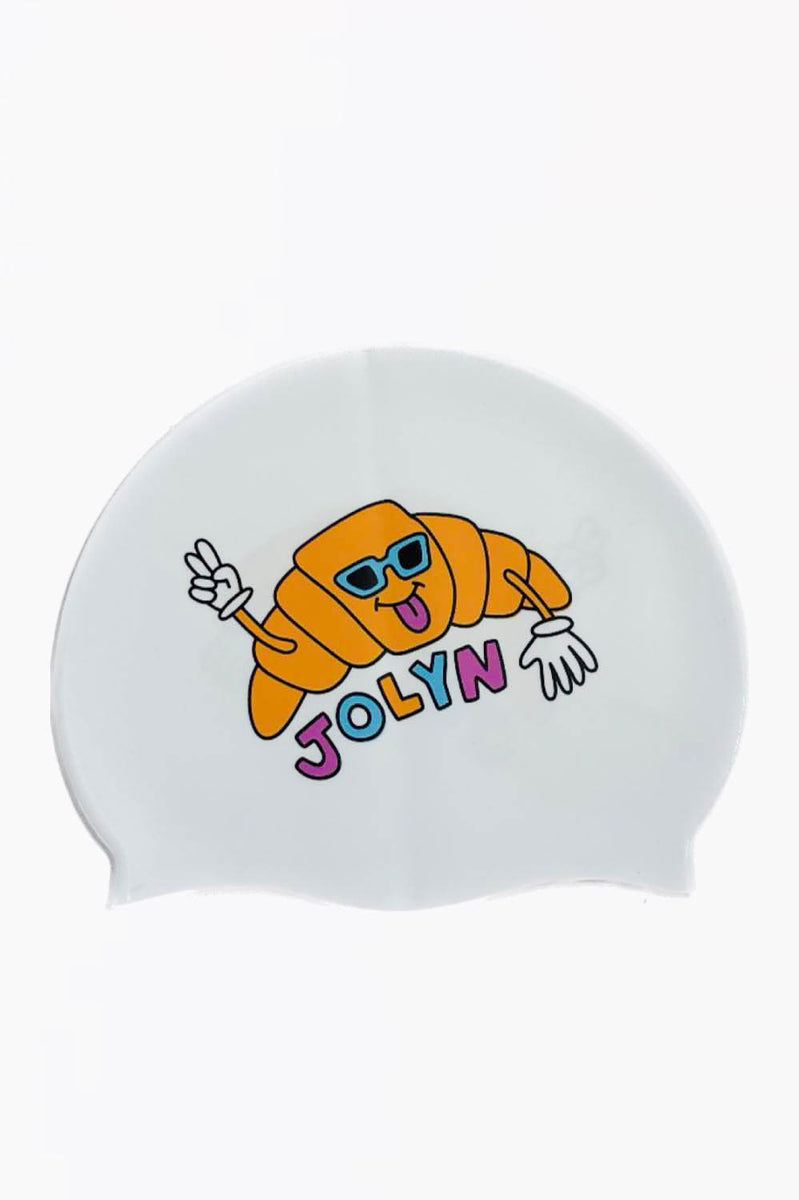 Printed Silicone JOLYN Exclusive Logo Swim Cap| JOLYN