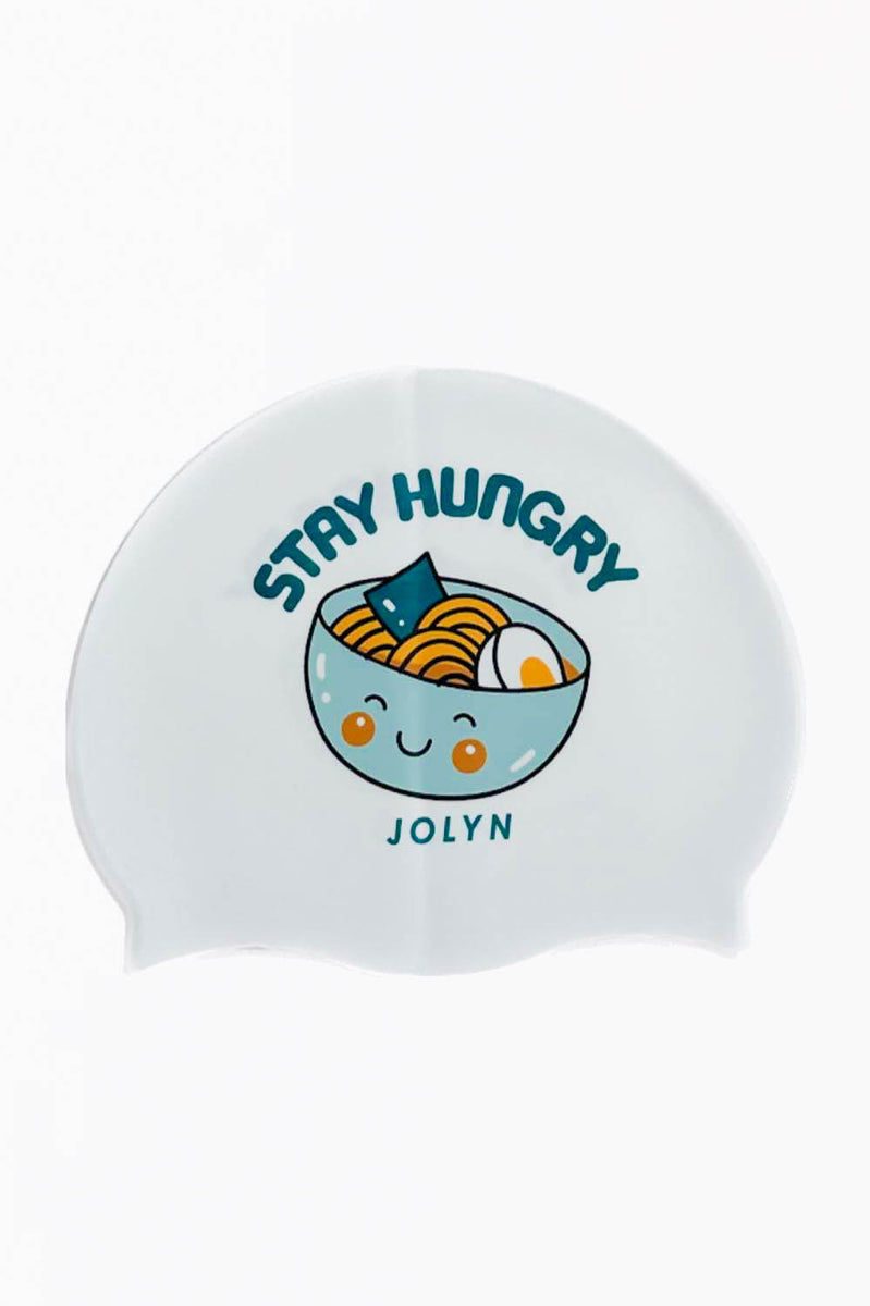 Printed Silicone JOLYN Exclusive Logo Swim Cap| JOLYN