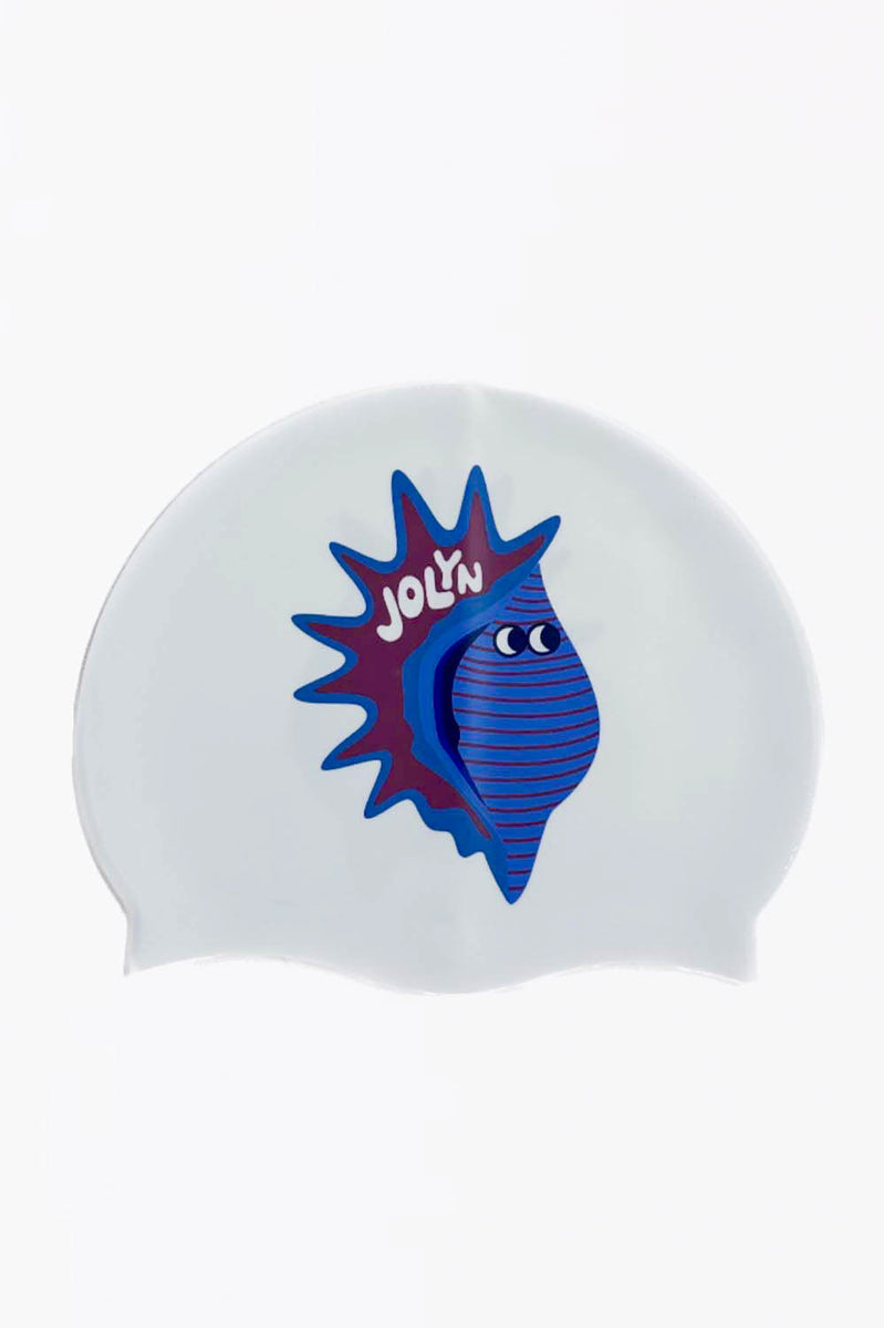 Printed Silicone JOLYN Exclusive Logo Swim Cap| JOLYN