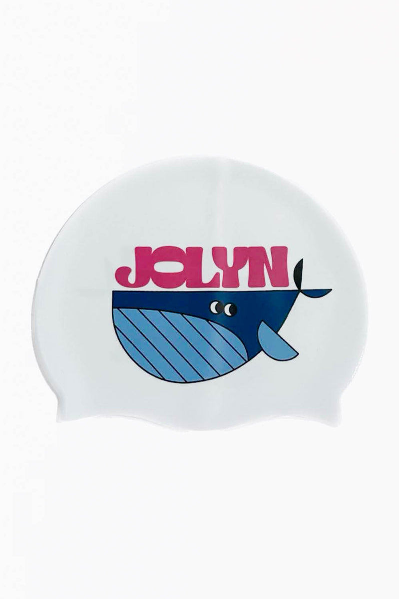 Printed Silicone JOLYN Exclusive Logo Swim Cap| JOLYN