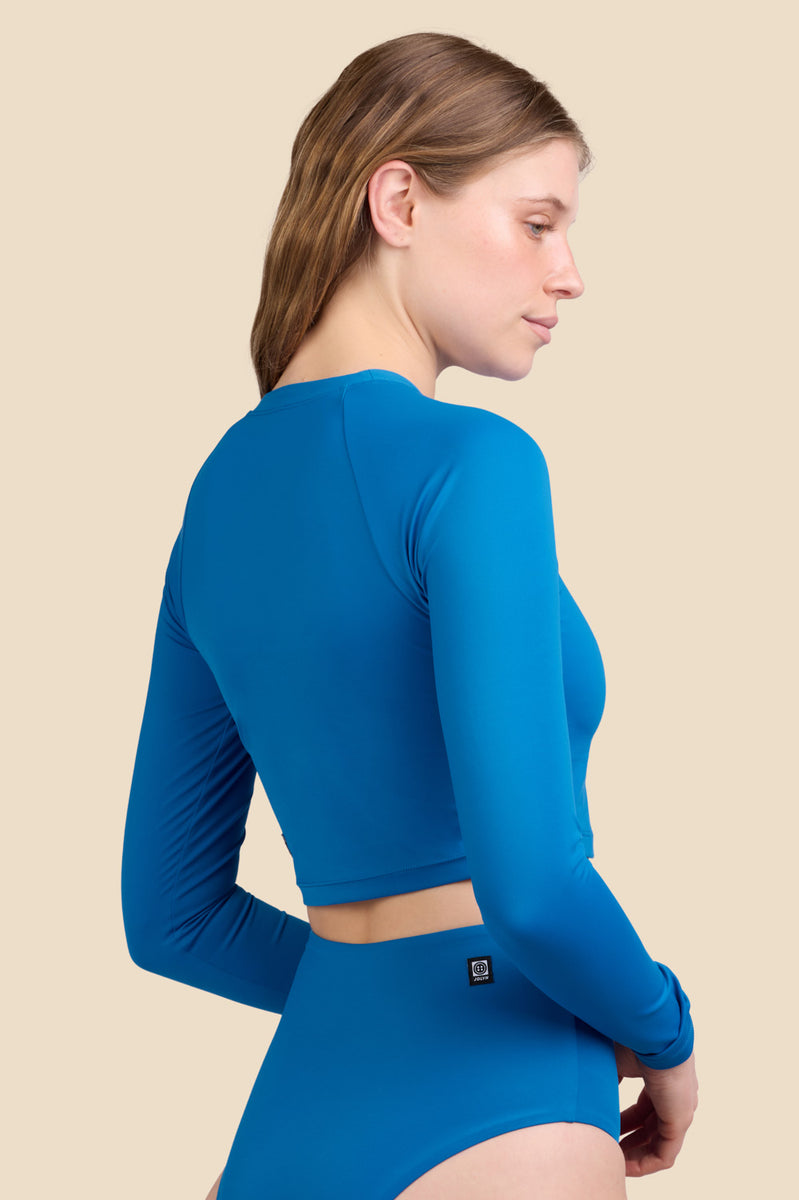 Moana Long Sleeved Crop Rashie | JOLYN Surf Collection | JOLYN