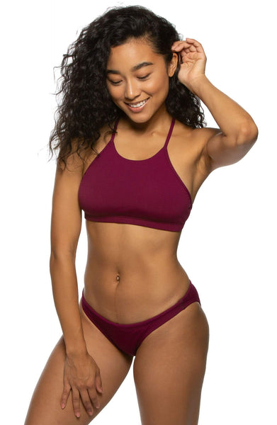 Aerie BRAND NEW Maroon Thong Size M