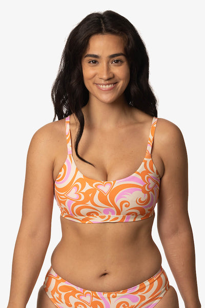 JDEFEG Supportive Bikini Tops for Large Bust Women's Multi Colored