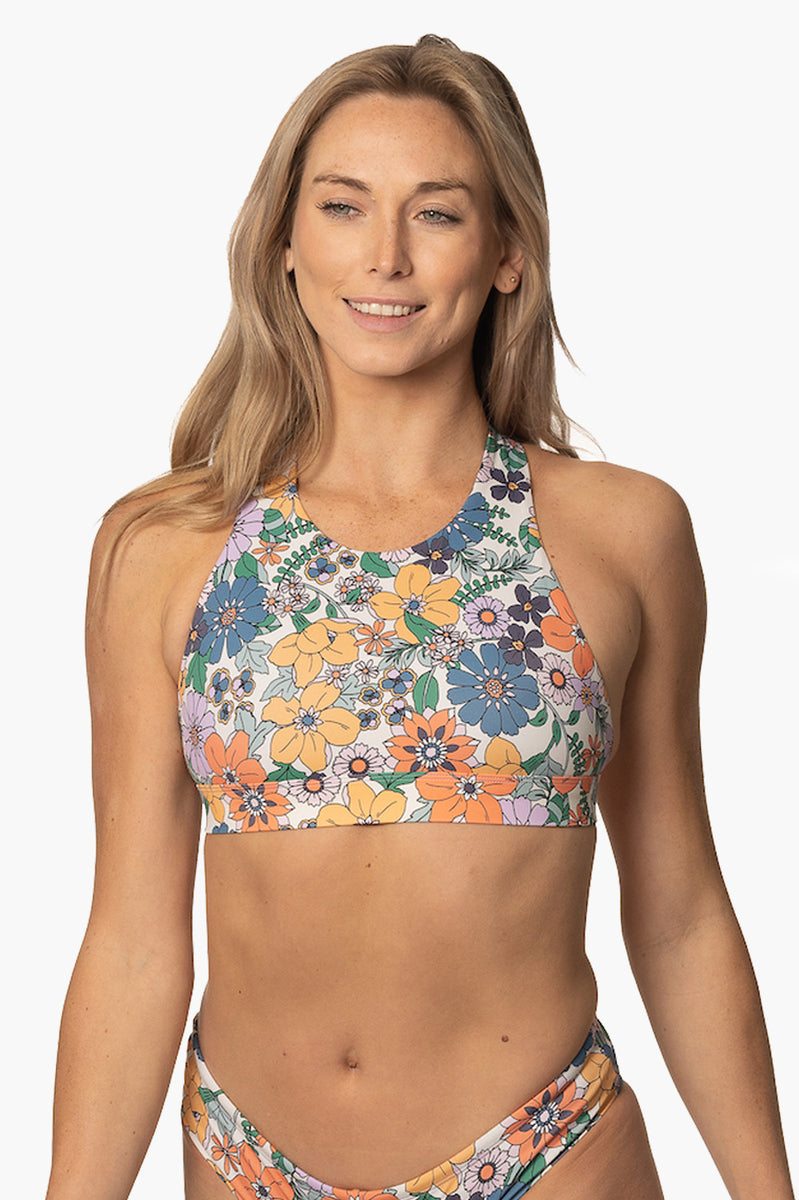Force High Neck Tie Back Bikini Top JOLYN x Courtney Conlogue Surf